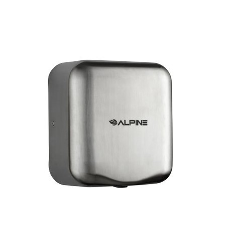 ALPINE INDUSTRIES Hemlock High Speed, Commercial Hand Dryer, Stainless Steel Brushed, 220/240V ALP400-20-SSB